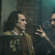 Phillips and Phoenix on the set of Joker.